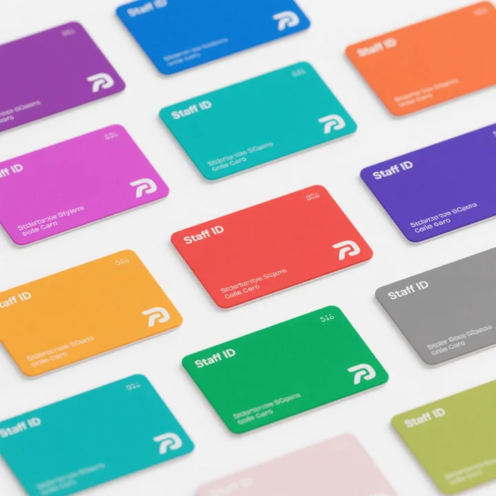 Colorful Style Staff ID Cards